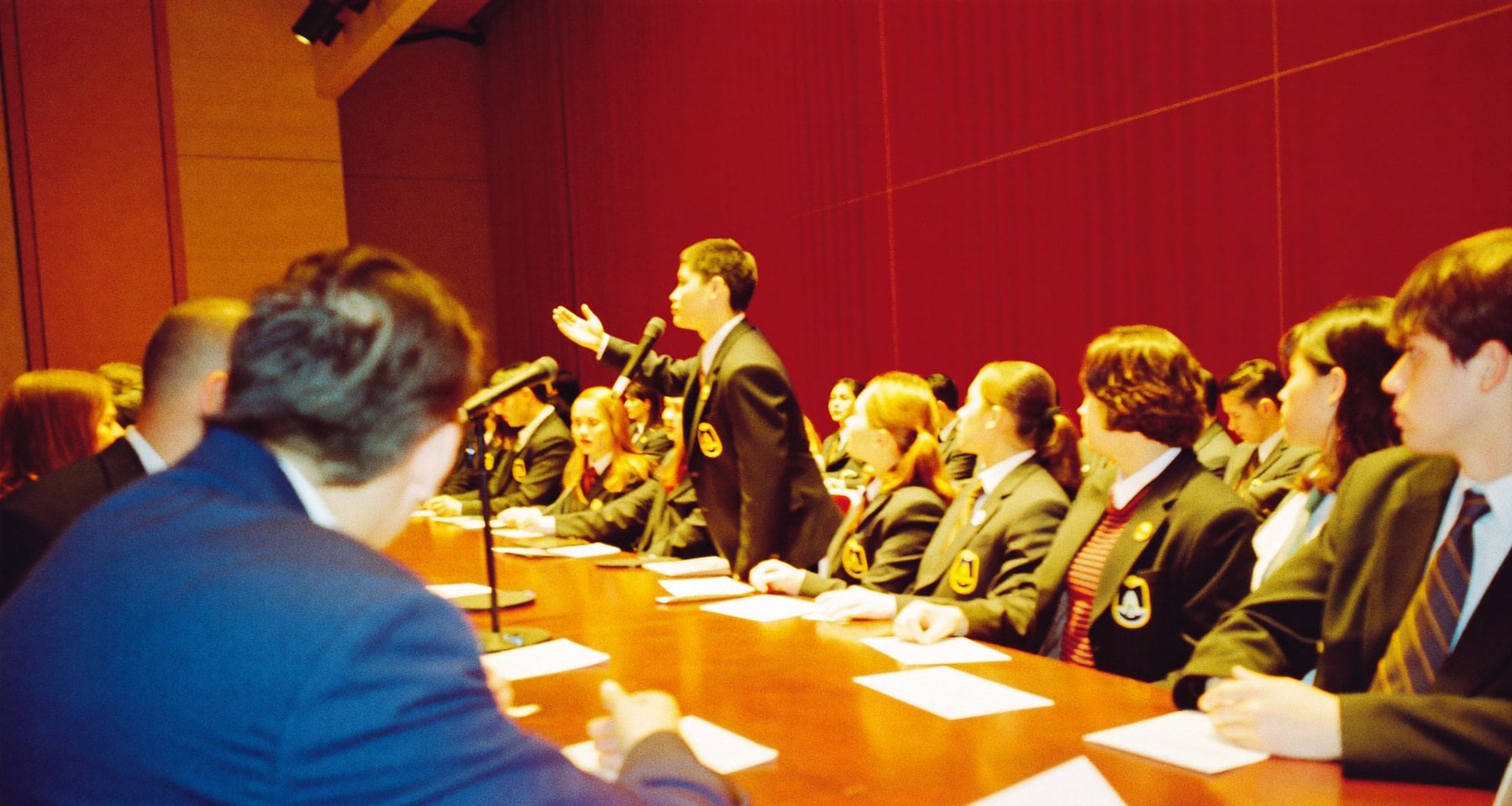 A Model UN committee in session